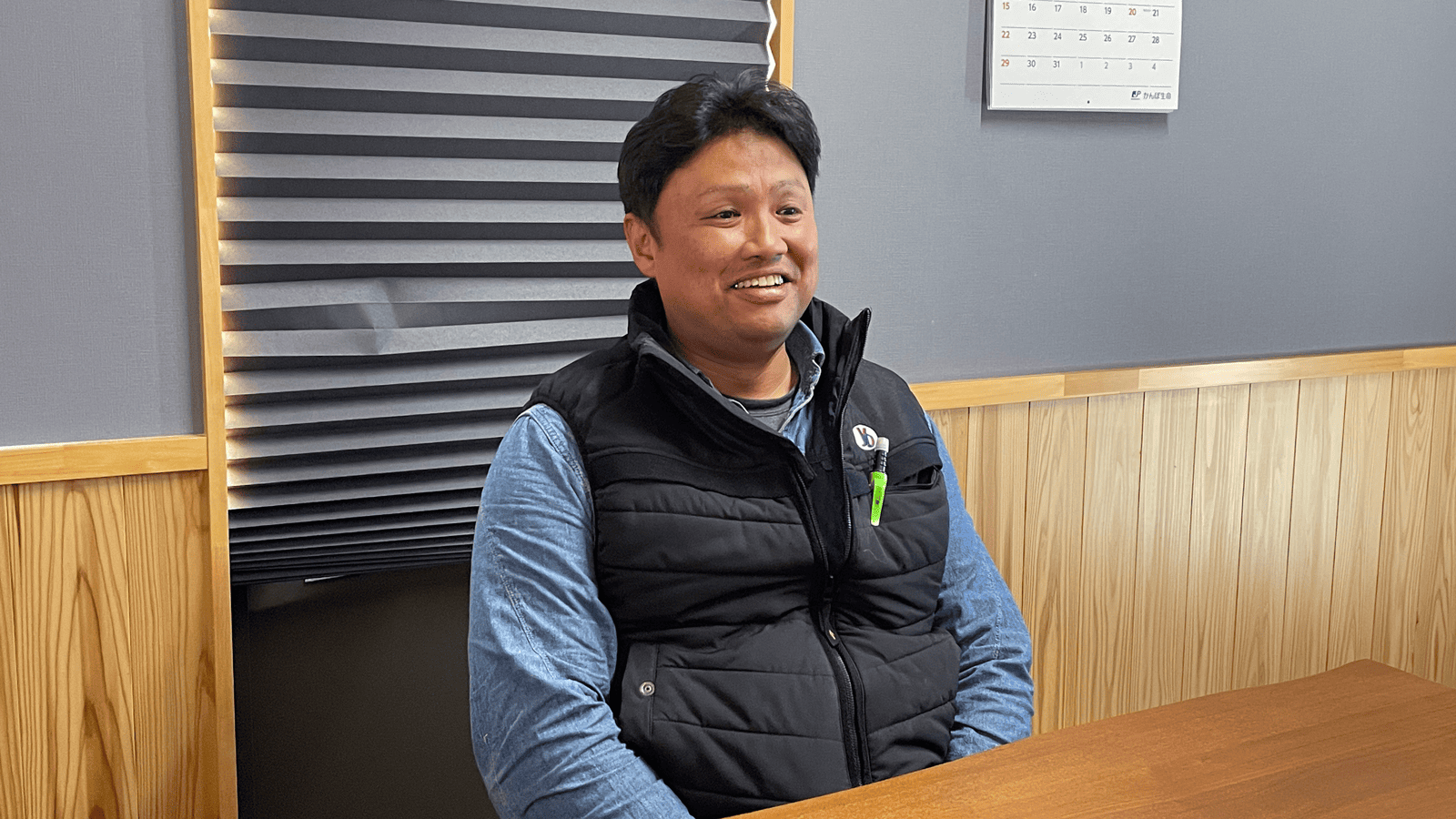 代表取締役 山嵜氏が話している様子