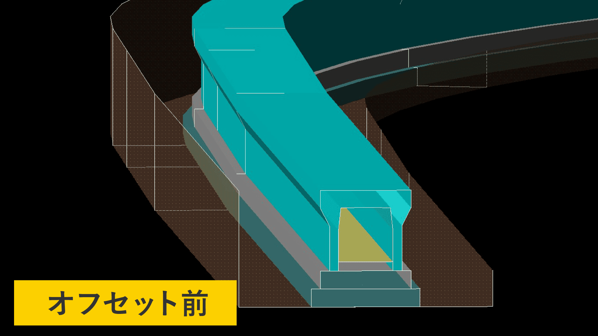 対象になる線を確認している様子